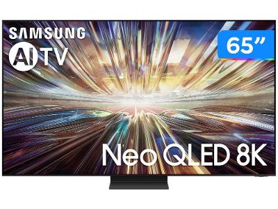 Smart TV 65" 8K Neo QLED Samsung AI TV QN65QN800 VA 120Hz Wi-Fi Alexa 4 HDMI 3USB