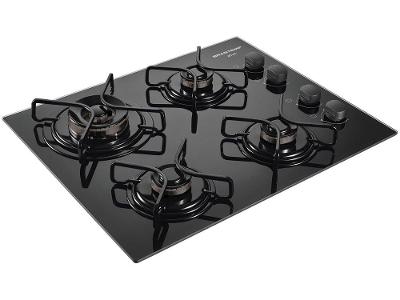 Cooktop 4 Bocas a Gás Natural e GLP Brastemp Vidro