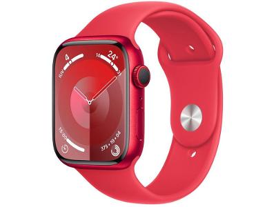 Apple Watch Series 9 GPS + Cellular Caixa (PRODUCT)RED de Alumínio 45mm Pulseira Esportiva (PRODUCT)RED M/G