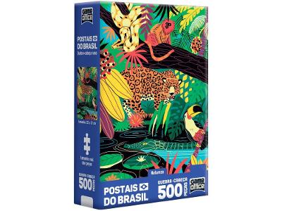 Quebra-cabeça 500 Peças Postais do Brasil
