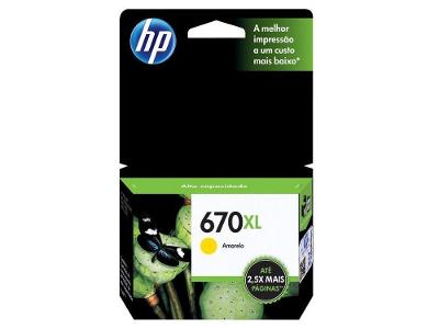 Cartucho de Tinta HP 670 XL Amarelo