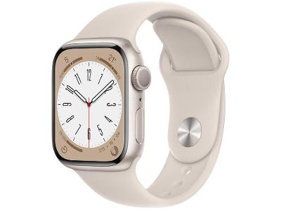 Apple Watch Series 8 41mm GPS Caixa Estelar Alumínio Pulseira Esportiva Estelar