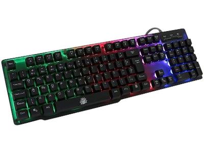 Teclado Gamer Semi-Mecânico Preto