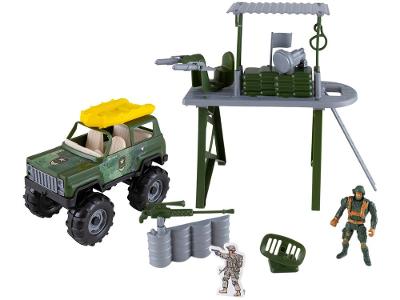 Playset Militar Force Warfare Samba Toys 4 Peças