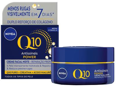 Creme Facial Antissinais Nivea Antissinais Q10 Power Noite 49g