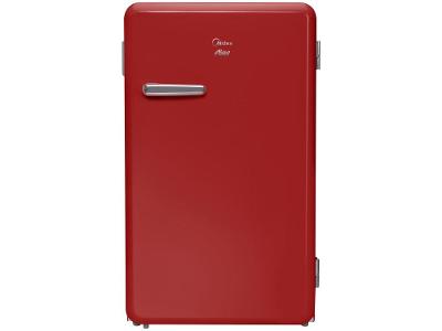 Frigobar Midea 95L Vermelho Retrô