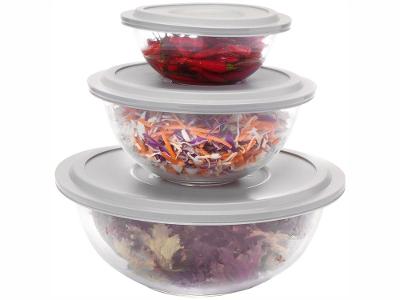 Conjunto de Tigelas de Vidro 3 Peças Marinex