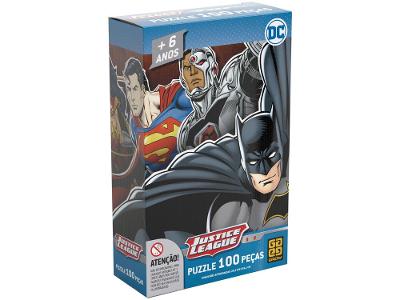 Quebra-cabeça 100 Peças Puzzle Liga da Justiça
