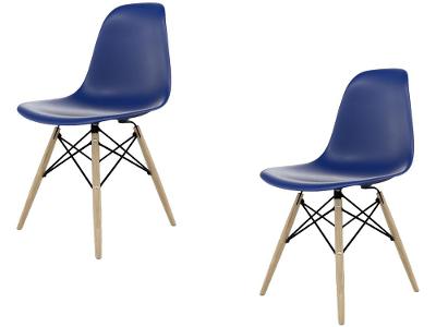 Jogo de Cadeiras de Polipropileno Empório Tiffany Eames DSW 2 Peças