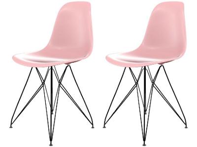 Jogo de Cadeiras de Polipropileno Empório Tiffany Eames Eiffel 2 Peças