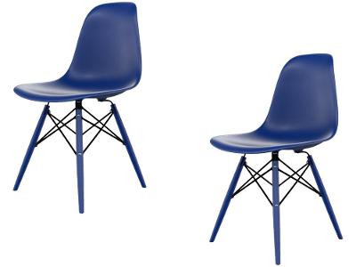 Jogo de Cadeiras de Polipropileno Empório Tiffany Eames DSW 2 Peças