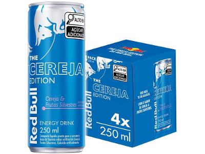 Bebida Energética Red Bull Cere e Frutas Silvestres 250ml 4 Unidades