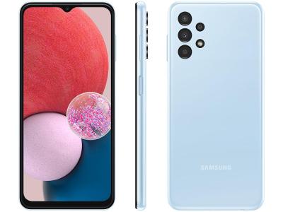Smartphone Samsung Galaxy A13 128GB Azul 4G Octa-Core 4GB RAM 6,6” Câm Quádrupla + Selfie 8MP