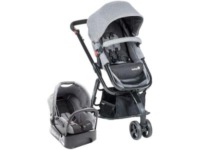 Carrinho de Bebê com Bebê Conforto e Moisés Safety
