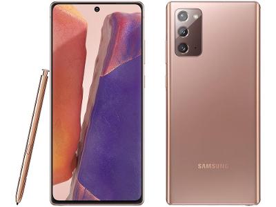 Smartphone Samsung Galaxy Note20 256GB Mystic Bronze 8GB RAM Tela 6,7” Câm. Tripla + Selfie 10MP