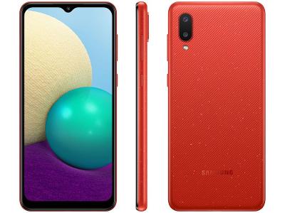 Smartphone Samsung Galaxy A02 32GB Vermelho 4G
