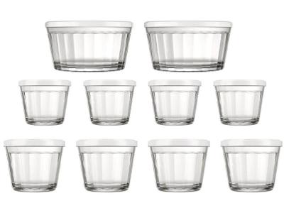 Conjunto de Tigelas de Vidro 10 Peças  - Copo Americano 15850201424905