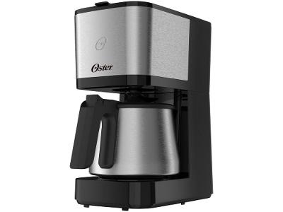 Cafeteira Elétrica Oster OCAF650 Jarra Inox 32 Cafés Preta