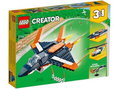 LEGO Creator 3 em 1 Jato Supersônico 215 Peças