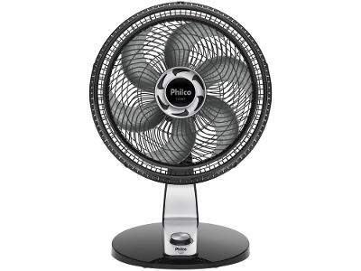 Ventilador de Mesa Philco Turbo PVT400 40cm 3 Pás 6 Velocidades Preto