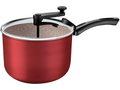 Panela Pipoqueira Tramontina Antiaderente de Alumínio 4,8L 22cm Vermelho Paris