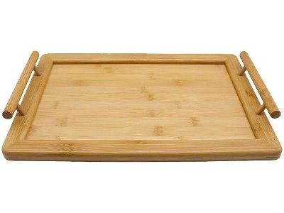 Bandeja para Servir Retangular Hauskraft Bambu