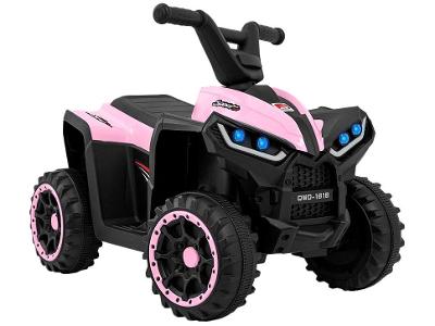Quadriciclo Infantil Elétrico Preto e Rosa 