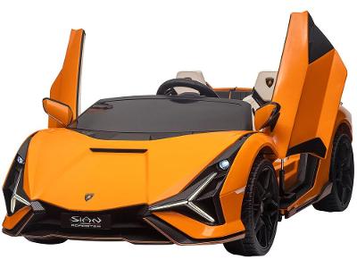 Carro Elétrico Infantil Laranja Lamborghini 