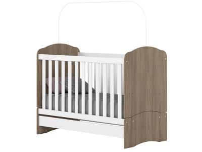 Berço/Mini Cama Grade Fixa 2 Níveis de Altura Henn