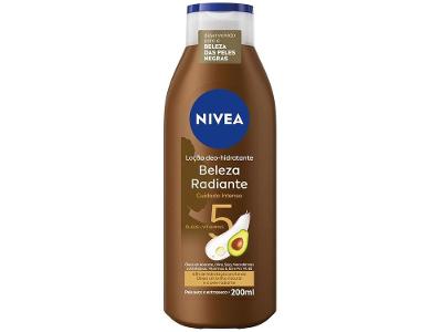 Creme Hidratante Corporal para Peles Secas Nivea Beleza Radiante Cuidado Intenso 200ml