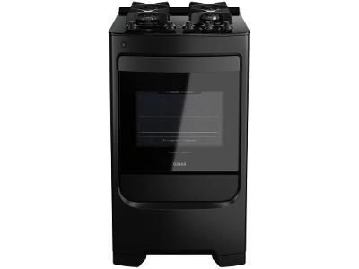 Fogão 4 Bocas Mesa de Vidro Consul Preto