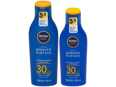 Protetor Solar Corporal Nivea FPS 30 Sun Protect & Hidrata 200ml c/ Protetor Solar Corporal FPS 30 100ml