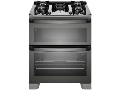 Fogão 5 Bocas Electrolux Cinza Duplo Forno com Timer FE5AD