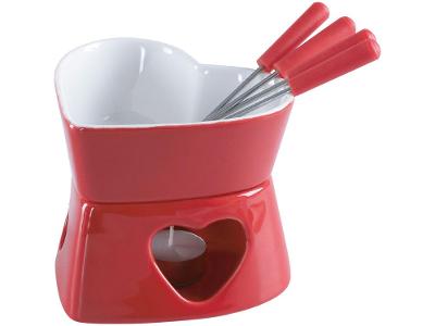Conjunto Raclette e Aparelho de Fondue Cerâmica