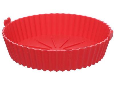 Forma para Air Fryer de Silicone Antiaderente com Alças 20cm Hauskraft