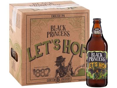 Cerveja Black Princess Let’s Hop Ipa 6 Unidades Garrafa 600ml