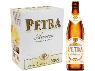 Cerveja Petra Aurum Puro Malte 6 Unidades Garrafa 500ml