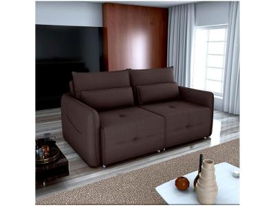 Sofá-cama 3 Lugares Casal Reclinável Veludo Matrix Celine