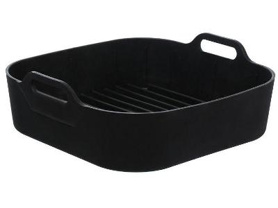 Forma para Air Fryer de Silicone Quadrada Antiaderente com Alças Hauskraft