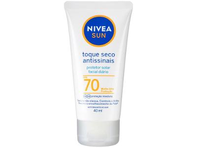Protetor Solar Facial Nivea FPS 70 Sun Toque Seco