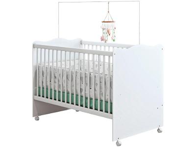 Berço Branco Móveis Estrela Baby Lolly