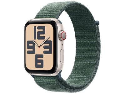Apple Watch SE GPS + Cellular Caixa Estelar de Alumínio 44mm Pulseira Loop Esportiva Verde-lago