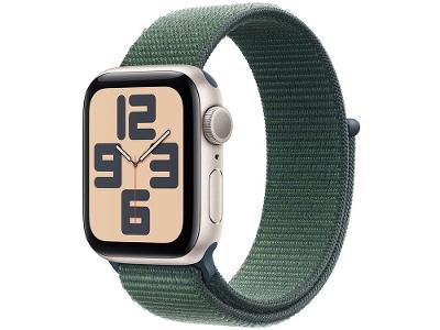 Apple Watch SE GPS Caixa Estelar de Alumínio 40mm Pulseira Loop Esportiva Verde-lago