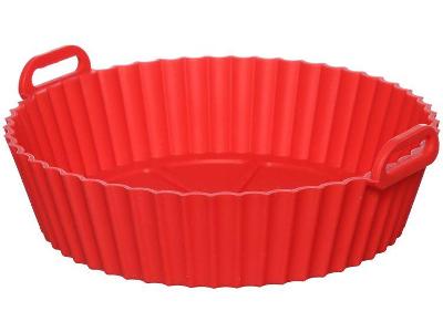 Forma para Air Fryer de Silicone Antiaderente com Alças 20cm Hauskraft