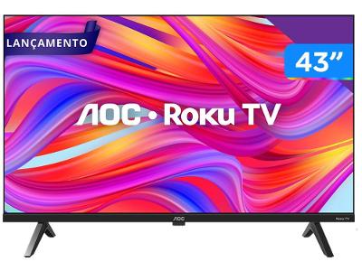Smart TV 43" Full HD DLED AOC 43S5045/78G VA Wi-Fi 3 HDMI 1 USB