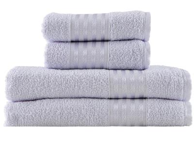 Jogo de Toalhas de Banho e Rosto Camesa Decor Branco 4 Peças