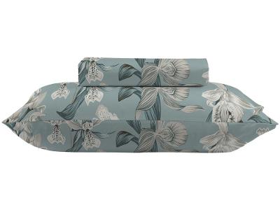 Jogo de Cama Solteiro 100% Algodão Camesa 120 Fios Super Cotton Piscina 2 Peças