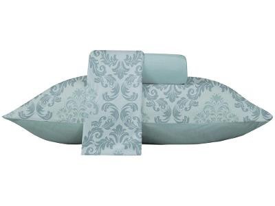 Jogo de Cama Casal Atlântica Delicata Azul 3 Peças