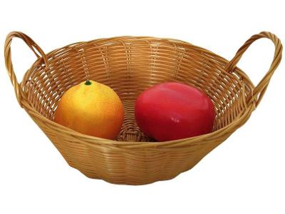 Cesto Organizador Multiuso Marrom Hauskraft Rattan Lily
