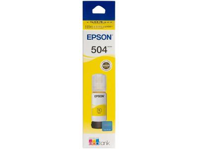 Garrafa de Tinta Epson EcoTank T504 Amarelo Original Refil